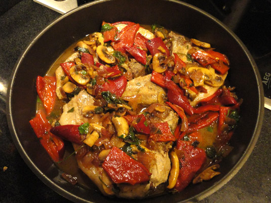 Chicken with mushrooms